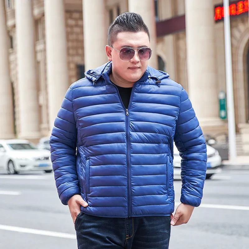 Men's padded jacket winter padded jacket plus size men's jacket loose coat 8XL 10XL 9XL Removable hat winter men 7XL 11XL 3