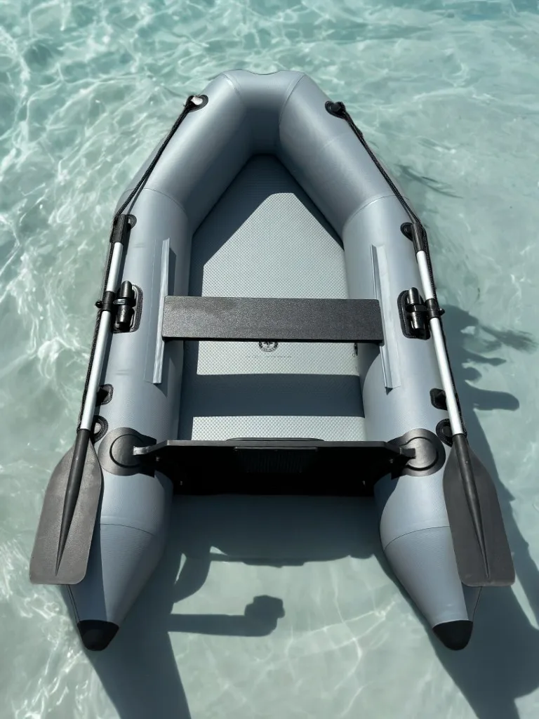 Solarmarine Inflatable Fishing Boat MC230-3 0.7mmPVC 1-2 Person Kayak Canoe Assault for the Sea Water Sports