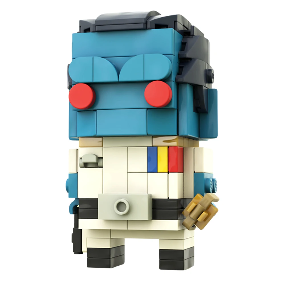 

Gobricks MOC Grand Admiral Thrawn Brickheadz Model Bricks Alien Grand Admiral Thrawn Building Blocks Set Toys For Gift