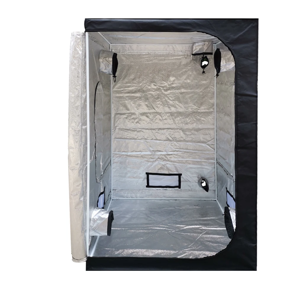BEYLSION 120x120x200CM Indoor Grow Box Reflective Mylar 600D Grow Tents with Removable Floor Room Box Stock In Germany PL RU 2