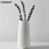 Elegant Nordic Flower Vase Durable Large Minimalist Flower Arrangement Container Flower Decoration Imitation Glaze Vase Weddings 4