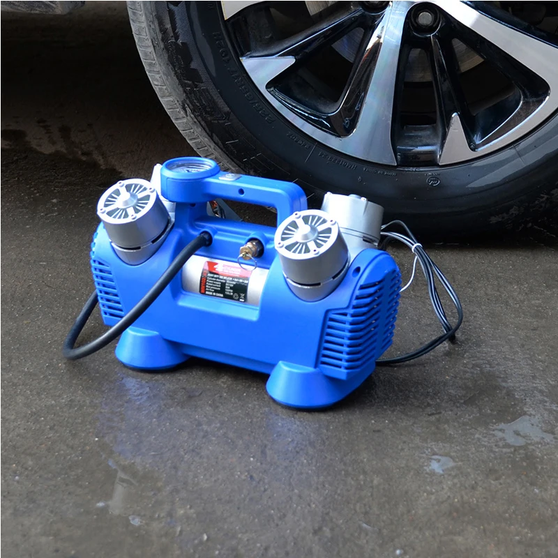 Vehicle-mounted Inflation Pump 12v Double-cylinder Four-cylinder High-pressure S