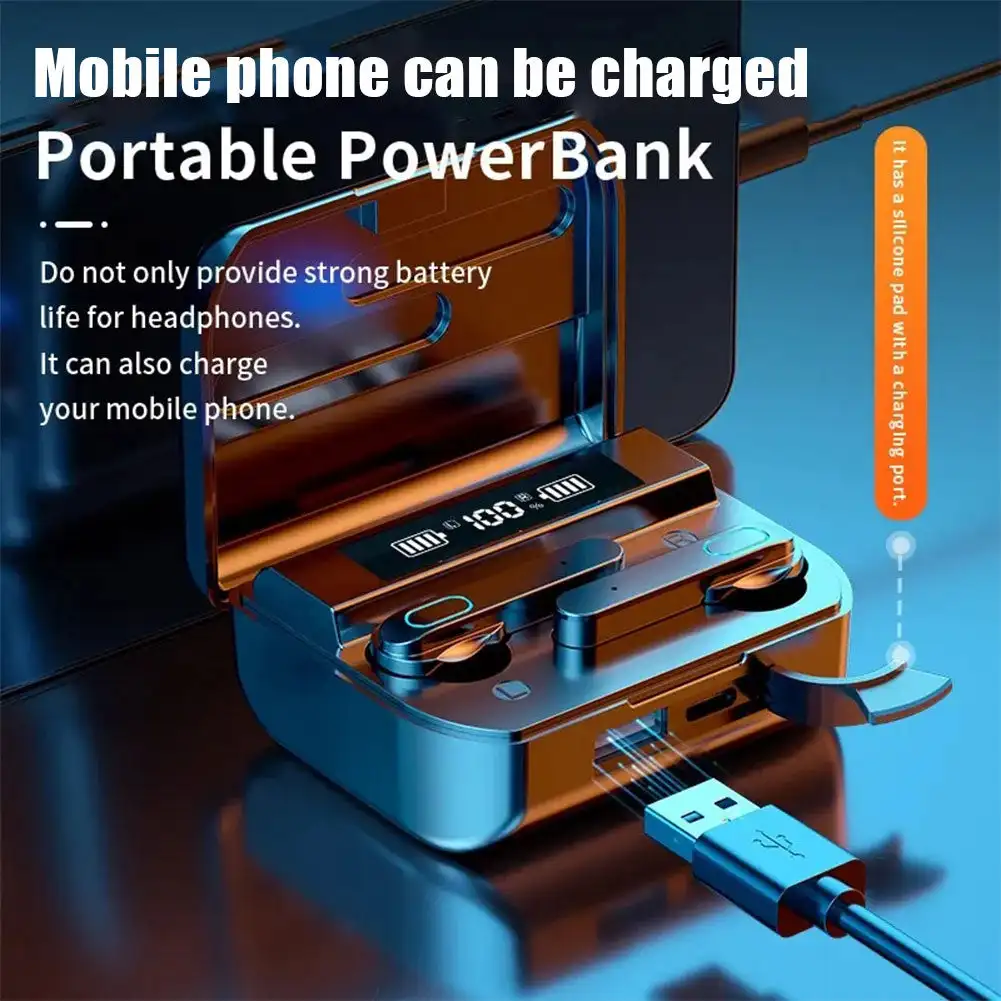 

NewT33 Bluetooth 5.3 Earphones Stereo Wireless Earbuds Headset With Four Horn 9D Hifi Sound Outdoor Sports Touch Control Earbuds