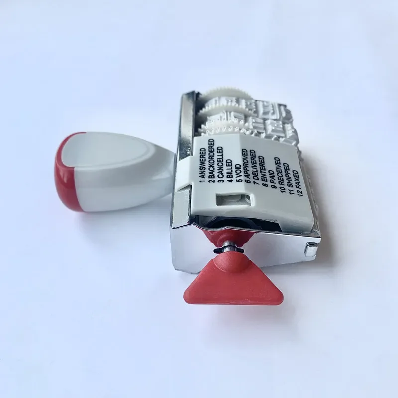 Cute Date Stamp for Planner Clear Stamps Bussiness Recieved Rubber Stamp With Adjustable Date Diary School Supplies Stationery clear stamps,clear rubber stamps