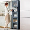 Acrylic Multi-layer Kitchen Cabinets for Kitchen Household Dustproof Cabinet Modern Convenient Kitchen Cabinets for Cafes 2