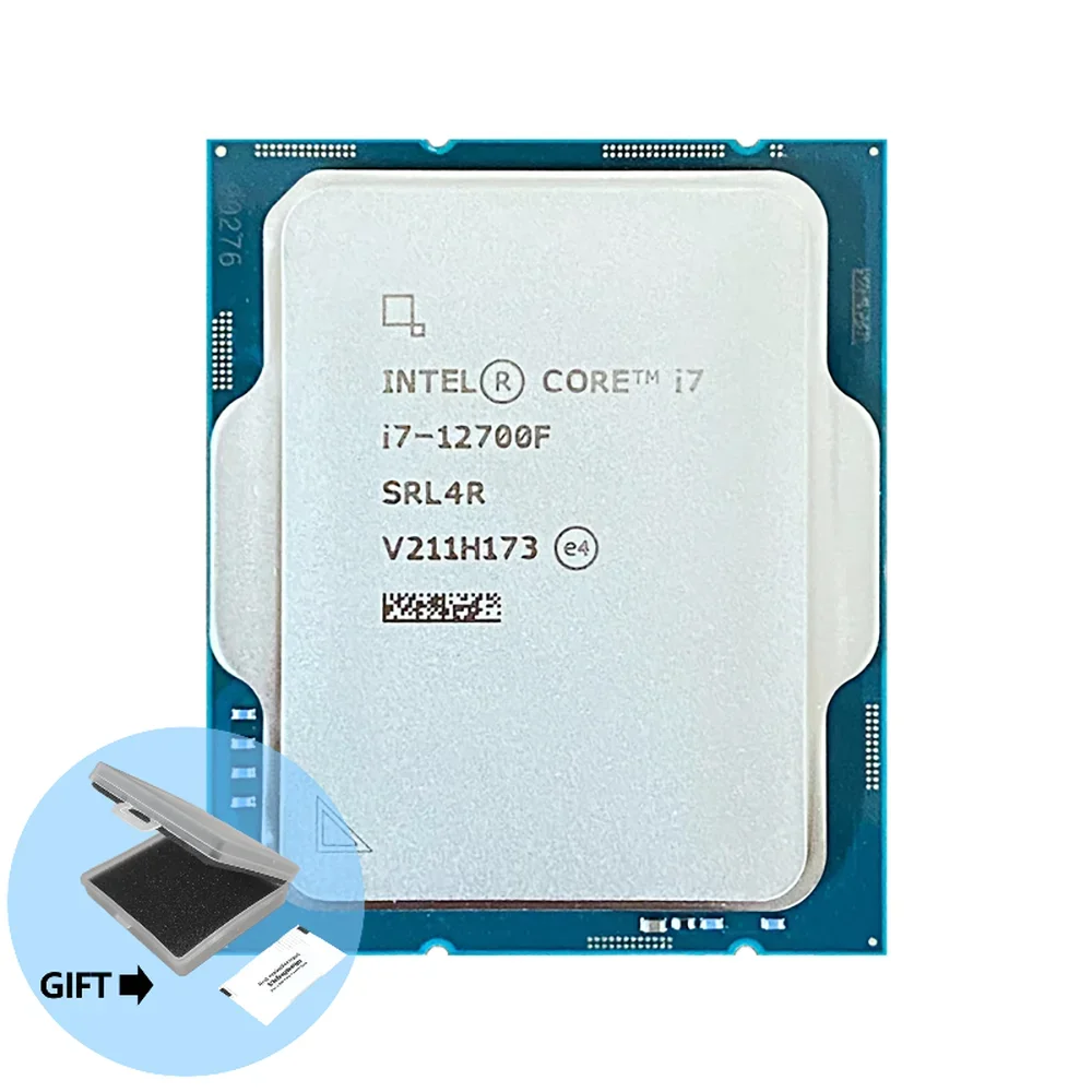 

Процессор Core i7-12700F i7 12700F, 2,1 ГГц, двенадцатиядерный, двадцать потоков, процессор 10 нм, L3 = 25 Мб, 65 Вт, LGA 1700