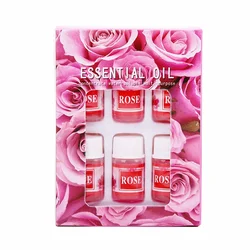 6 - Piece Pure Herbal Essential Oil Set for Aromatherapy and Relaxation (Rose)
