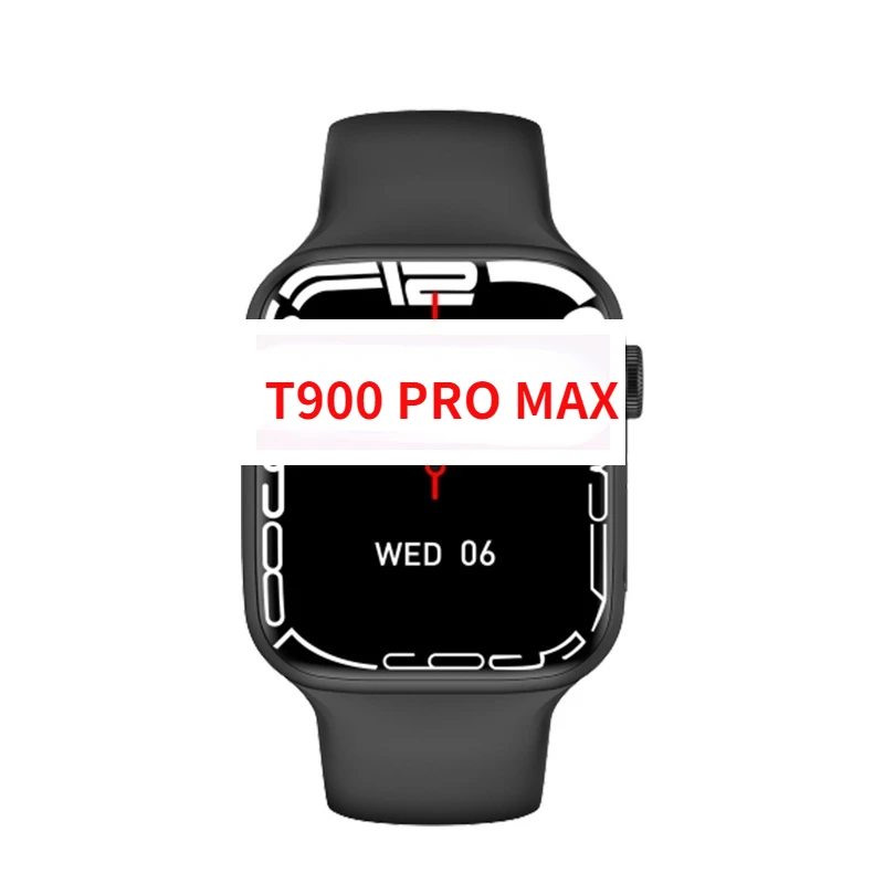 T900 Pro Max Smart Watch 7 with Two Buttons Men Women DIY Watch Face Bluetooth Call Waterproof Sport Watch IWO 13 Series 7 44mm