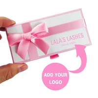 Wholesale 5D Mink Eyelash Packaging Box With Tray Luxury Dramatic 3D Eyelashes Case Vendor Custom Logo Makeup 1