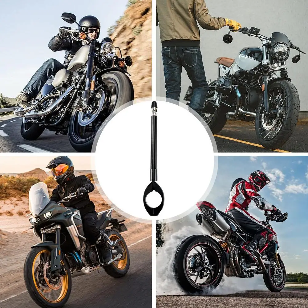 Motorcycle Anti Kite Wire Device Flagpole Retractable Motorcycle Flag Pole Mount Kit Portable Flag Mount Accessories Travel Flag