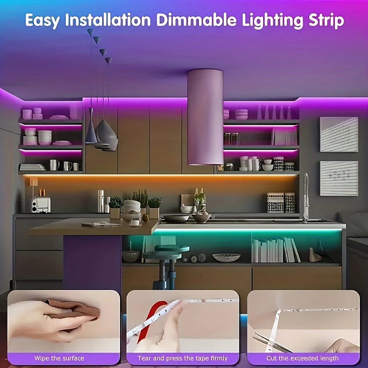 RGB Led Strip Lights for Room Home Party Decoration TV Backlight Color Changing Ribbon