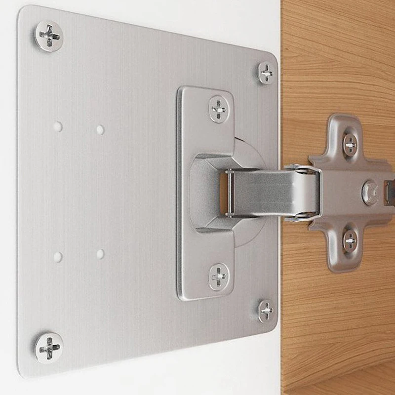 Kitchen Cupboard Door Hinge Repair Plate Cabinet Hinge Repair Kit Side Panels Mount Plates Drawer Window Furniture Accessories hinge repair plates