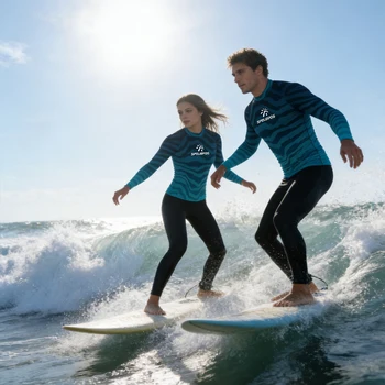 Long Sleeve Men's and Women's Surfing Clothing Rash Guard Swimsuit Surf Shirt High Quality UPF50+ Surf Clothes for Water Sport 1