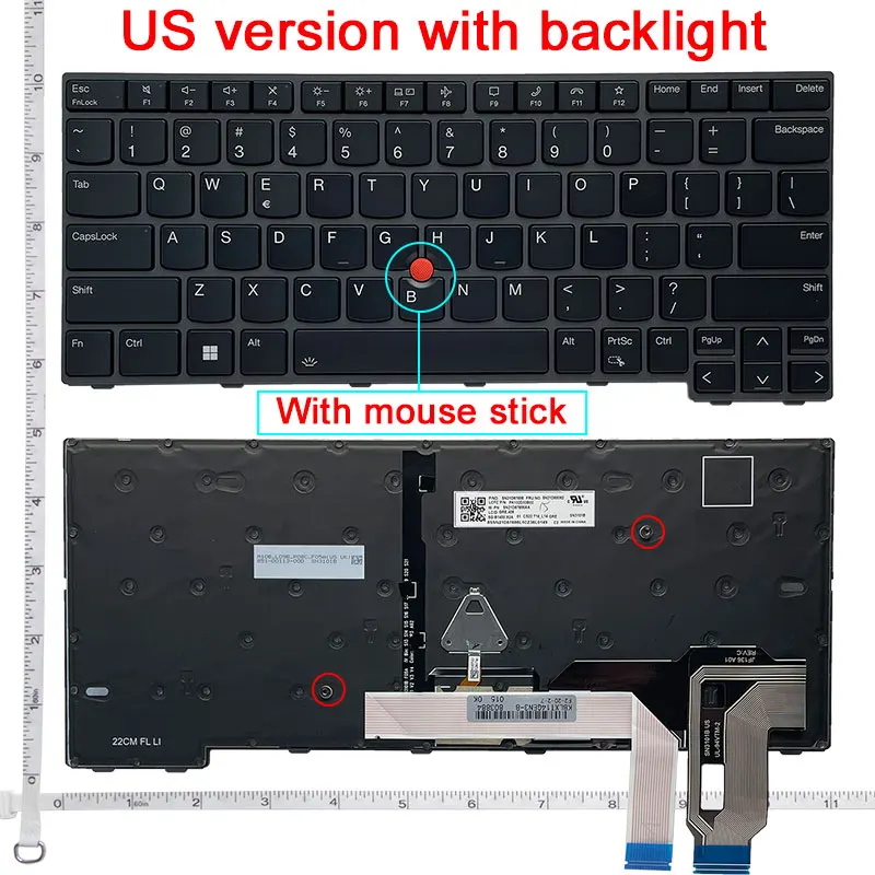 Bàn Phím Lenovo Thinkpad T14s Gen1 1st, X1 Extreme 1 2, Thinkpad P1 Gen 1 2 Thinkpad T490s T495s E490 I.33406005
