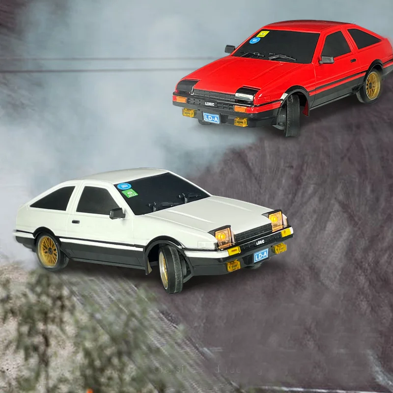 2024 New 1/18 RC Car AE86 2.4G Rear Drive Built-in Gyroscope With LED Lights Drift Remote Control Car For Children Toy Gift 2