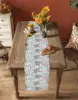Cartoon Animal Cat Linen Table Runner Dresser Scarf Table Decor Farmhouse Kitchen  Dining Table Runner Holiday Party Decor 5