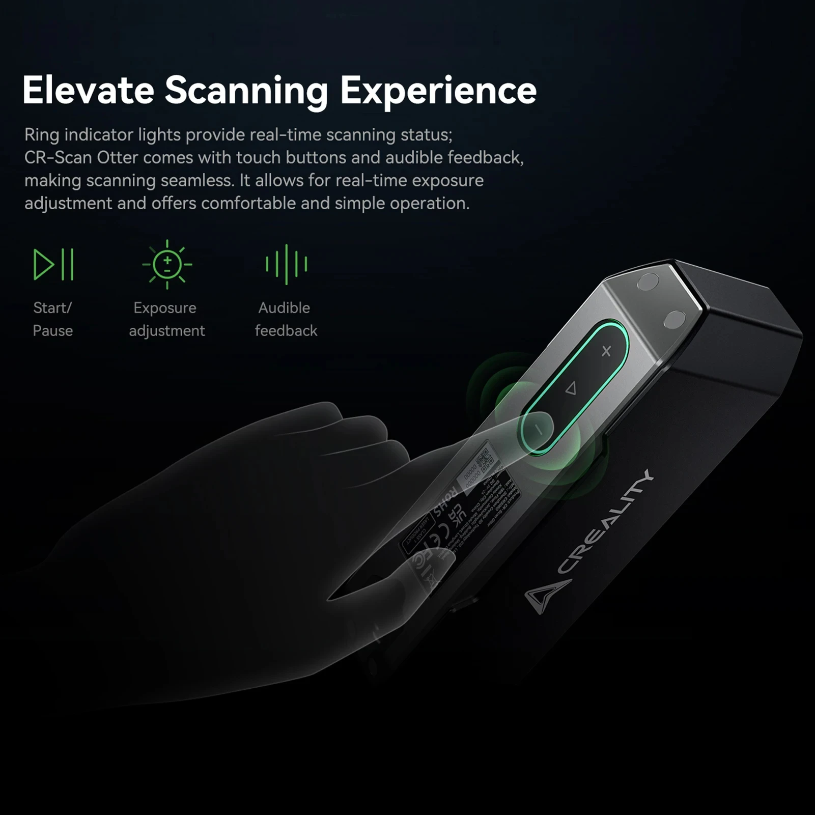 3Dスキャナー　Creality 「CR-Scan Otter」 Creality 3D Scanner, CR-Scan Otter for 3D Printing with 8
