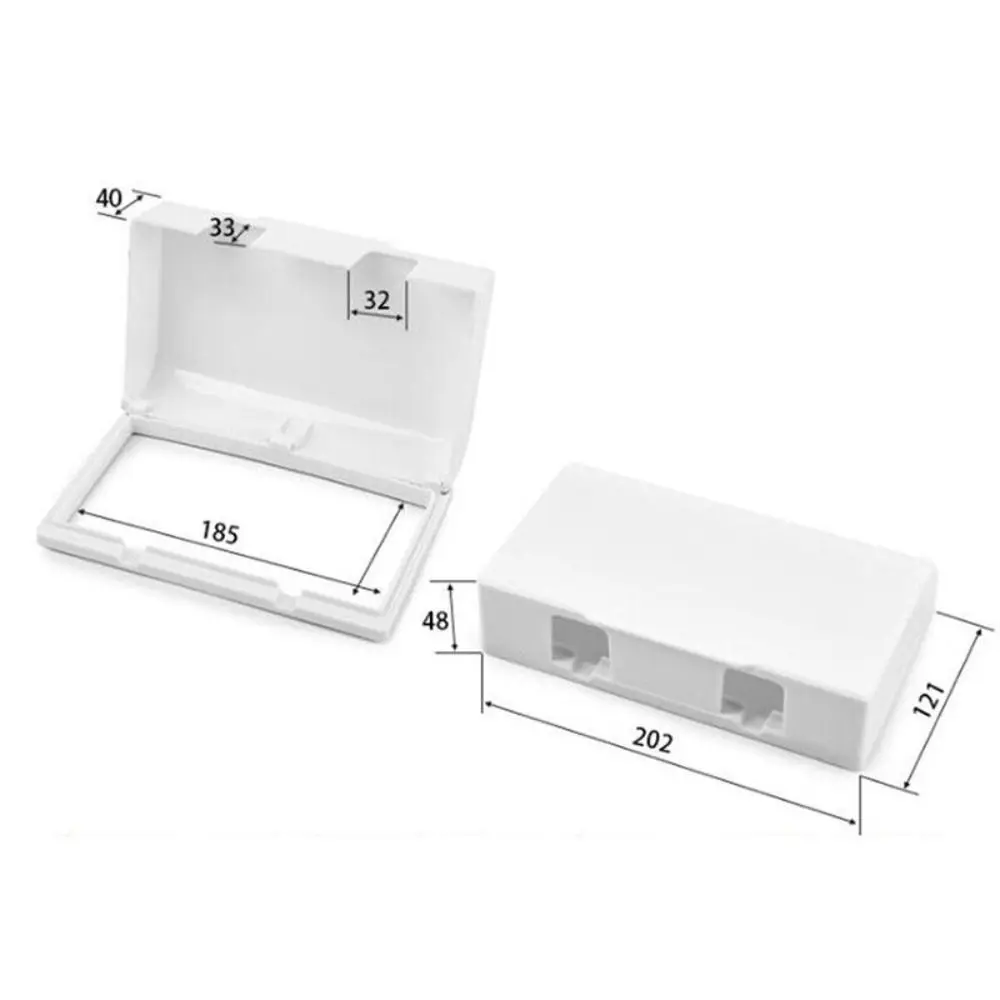 Socket Protection Cover Portable Electric Plug Cover Self-Adhesive Socket Protector Splash-Proof Box Home