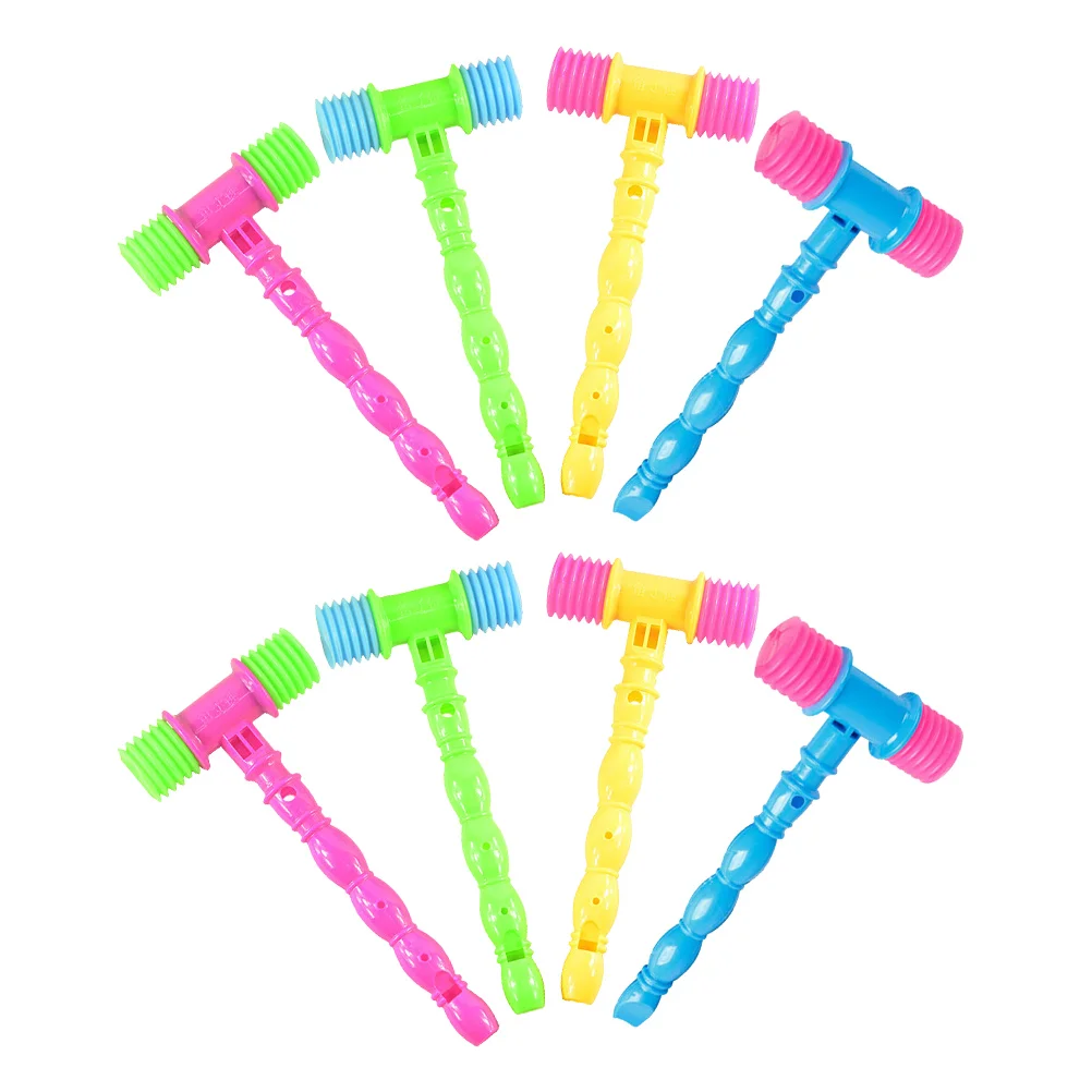 Falafoty MartelloGiocattolo Bambini, 2 PCS Martelletto di Plastica Stridulo Fischio Sonoro Educativo Musicale per Baby 1 Anno
