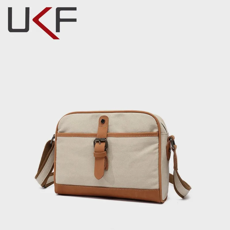 

UKF Men Messenger Laptop Bags Male School Canvas Single Shoulder Bags Casual Crossbody Bags For Traveling Bolas Hobo