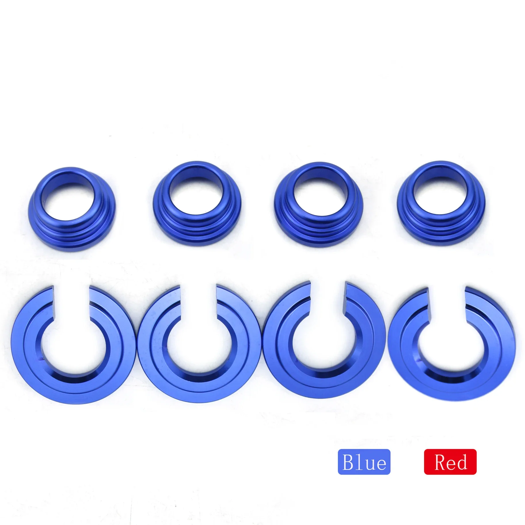 

BUSHING COLLARS SET For Nissan S13/S14/Z32 Subframe Bushing Collars Red/Blue