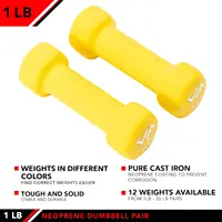 Neoprene Dumbbell, 1 lbs (Pair) - Image 4