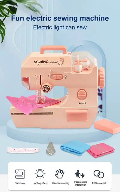 Macchina Da Cucire Portatile Elettrica - Mini Cucitrice Per Tessuti, Con Accessori, Ideale Per Principianti - Foto 11