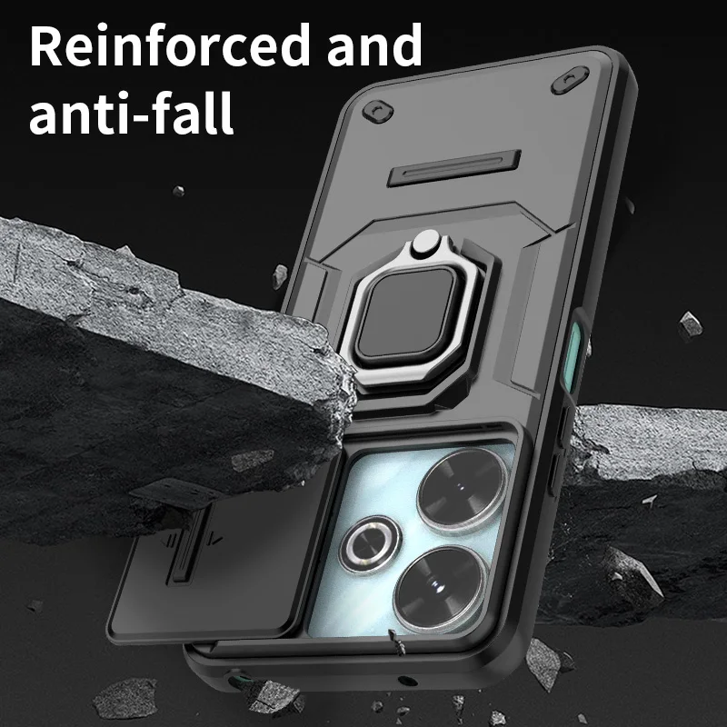 Shockproof Armor Magnetic Holder Phone Case