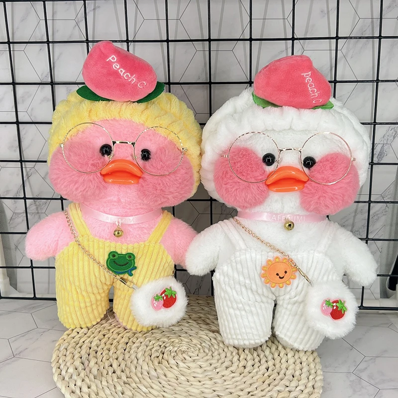 30cm Duck Clothes For Lalafanfan Duck Clothes Cute Plush Dolls Soft Animal  Dolls Children's Toys Birthday Children Gifts - AliExpress