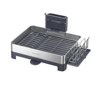 SONGMICS Large Dish Drying Rack, Premium Stainless Steel Dish Rack with Rotatable Spout, Fingerprint-Resistant Dish Drainers 1
