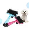 Pet hair removal brush Cat hair removal dog hair cleaner One click hair removal massage comb 2