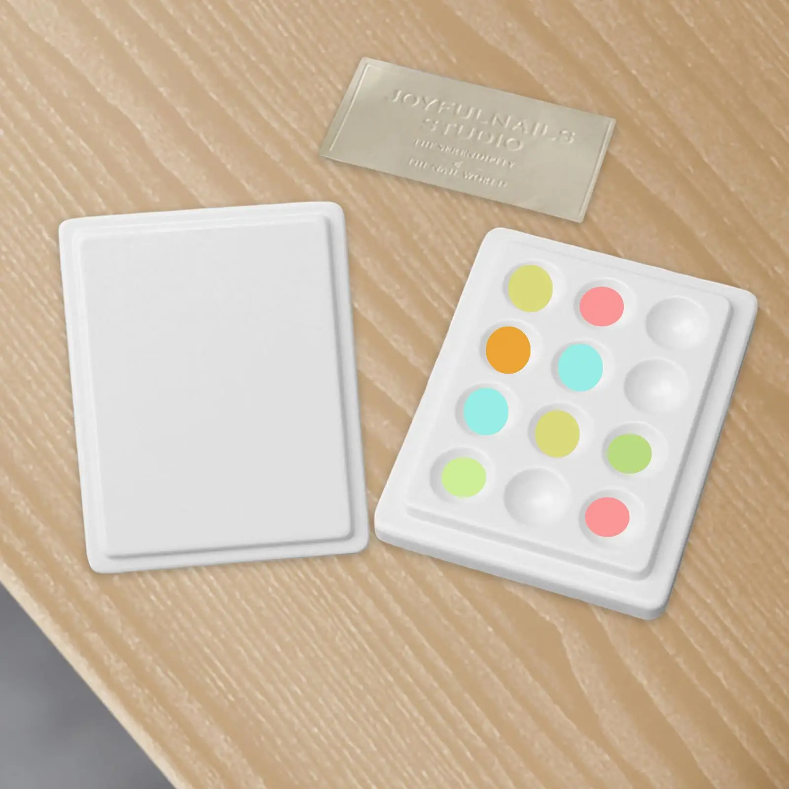 

12- Ceramic Paint with Lid, Durable Rectangular Ceramic Painting