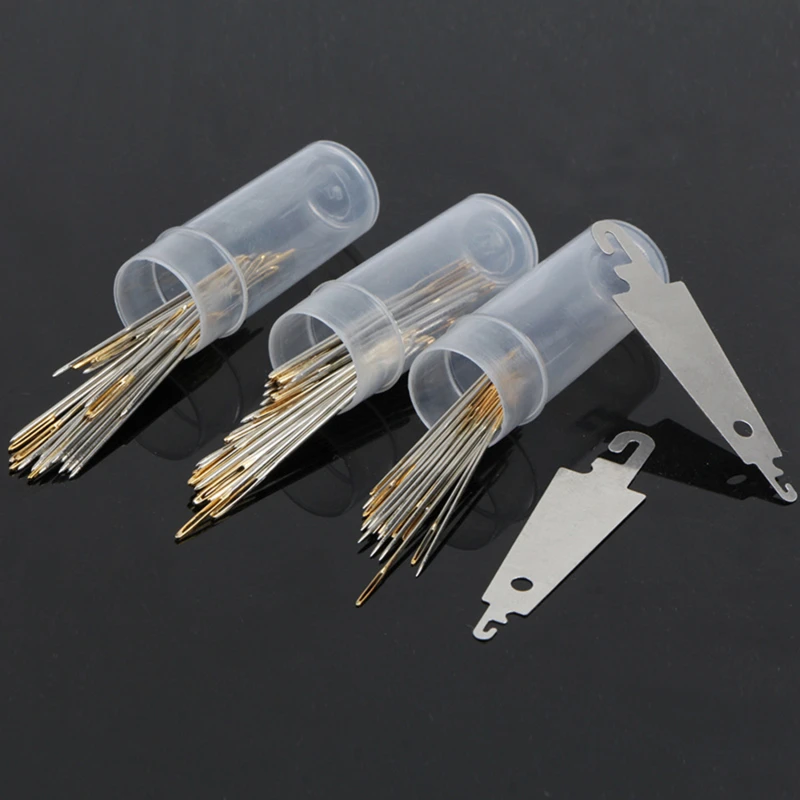 30Pc Cross Stitch Needles Gold Tail Needle Blunt Embroidery Needle Cross Stitch Needlework Tools Embroidery