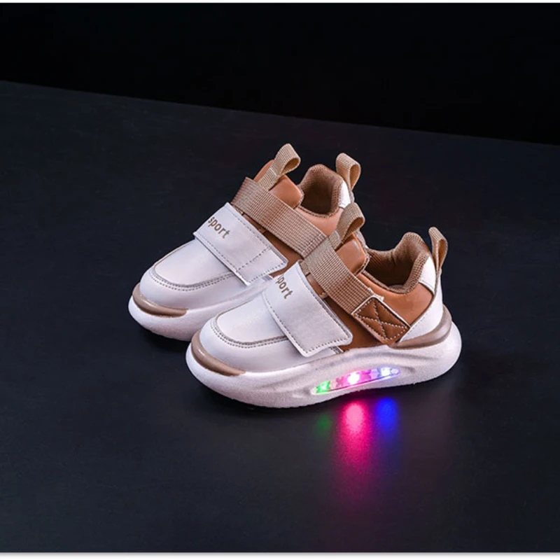 Children LED Shoes Boys Girls Fashion Lighted Casual Sneakers Spring Autumn Glowing Running Shoes Soft Sole Comfort Sports Shoes 6