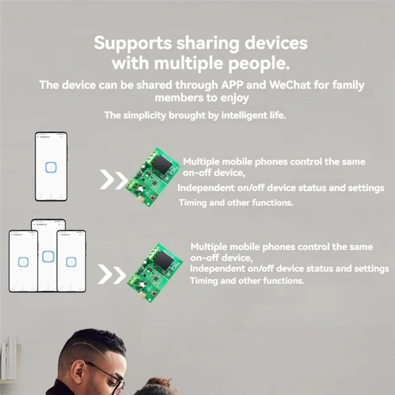 Excellent-Ewelink 스마트 DC/7-32V DIY 단일 채널 Bluetooth WIFI 인칭 자동 잠금 무선 스마트 홈 릴레이 스위치 모듈