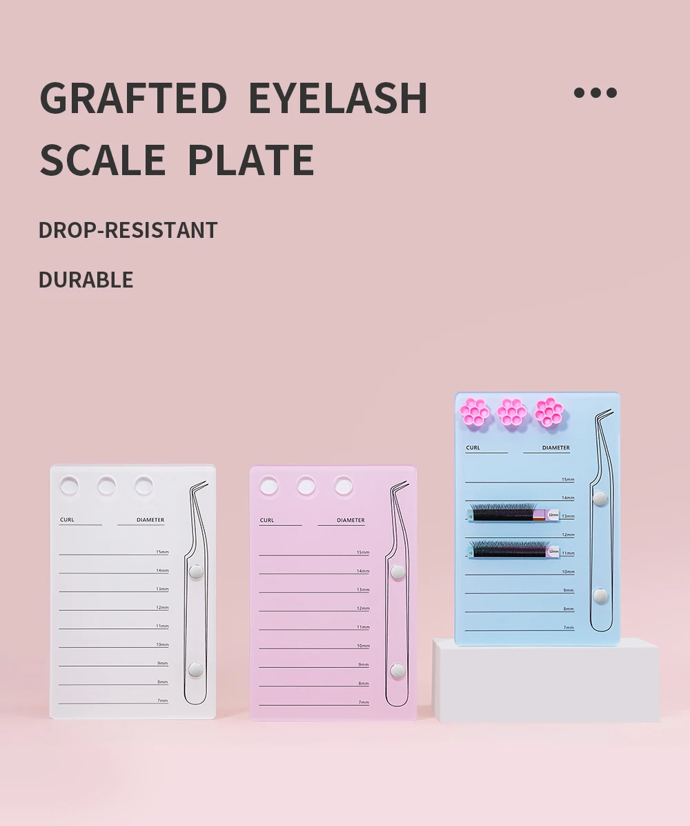 ANNAFRIS Grafted Wimpern Extensions Halter Acryl Palette Magnetische Saug Skala Platte Lash Make-Up Werkzeuge – Detail 1