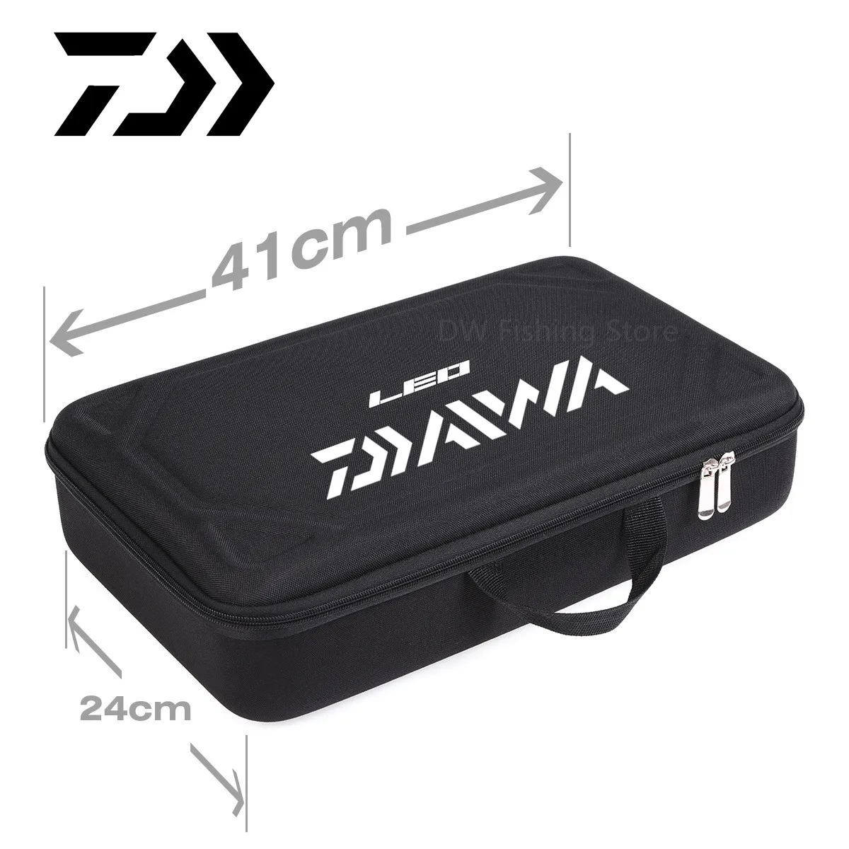 41CM EVA Hard Shell Daiwa Fishing Bag Multifunctional Shockproof