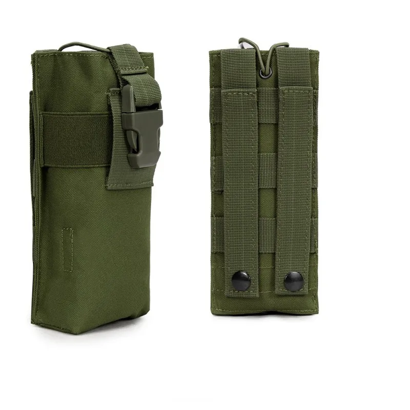 Tactical Molle Radio Walkie Talkie Pouch Militaries Waist Bag Holder Pocket Outdoor Sports Camping Radio Magazine Backpack