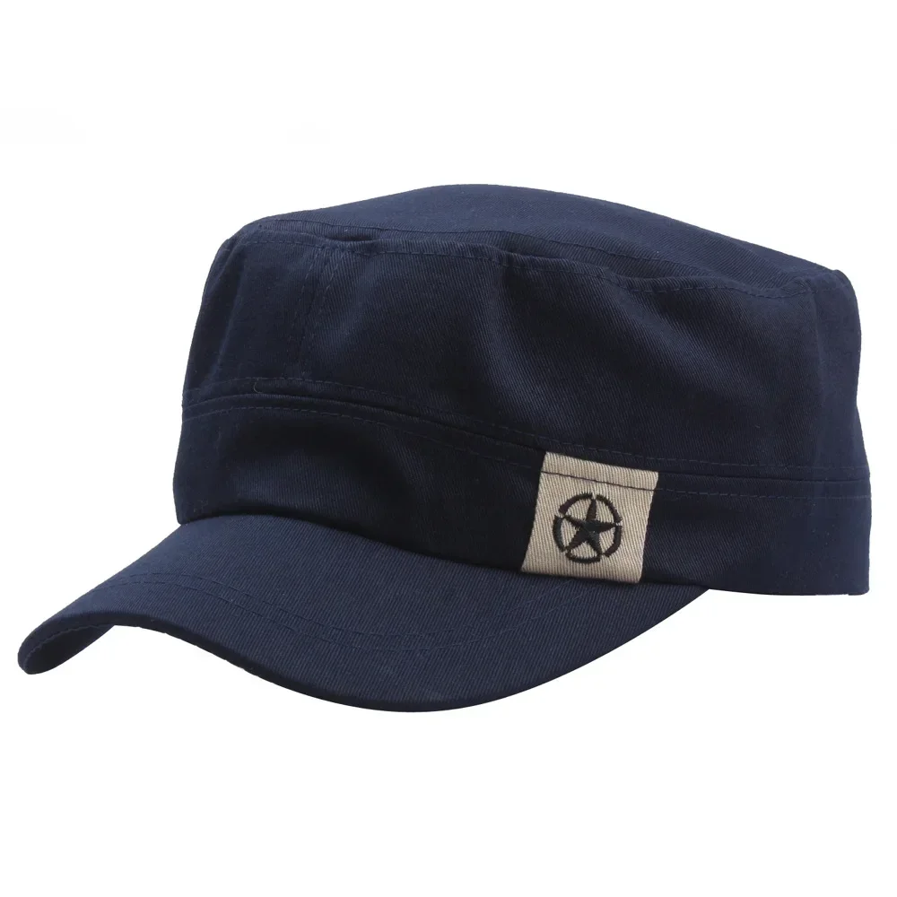 Männer Flache Top Armee Baseball Kappe Frauen Frühling Solide Militärische Taktische Snapback Männlich Outdoor Sport Militar Sailor Hut – Detail 12