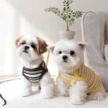 Cotton Striped Dog Tank 6