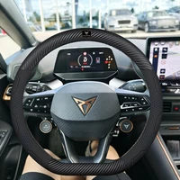 Car Breathable Anti-Slip Suede Leather Steering Wheel Cover For Cupra Formentor Terramar Tavascan Ateca Born Leon ST IBIZA Raval 2