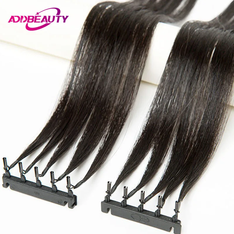 6D Human Hair Extension 100% Real Human Hair Straight Natural Hairpiece 5g/pc 20pcs Extension 2nd Generation 6D
