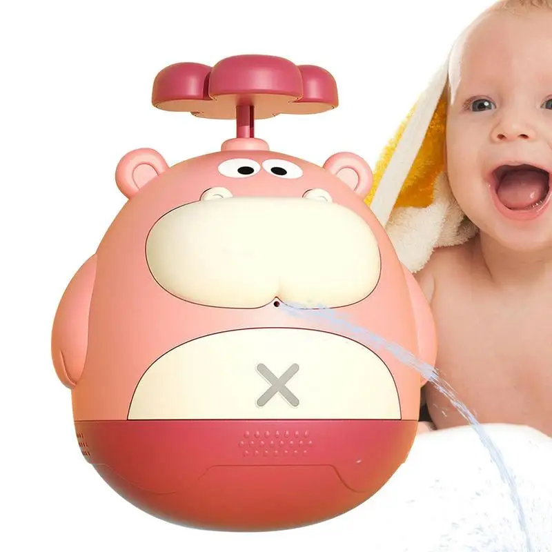 

Fountain Bath Toy 360 Degree Swing Hippo Bathtub Toys Kids Bathtub Toys Bath Toys Spray Water Bath Toy Pool Bathroom Toy For