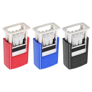Handheld Account Date Stamps DIY Stamping Mud Set Mini Self-Inking Stamps For Scrapbooking Office Supplies