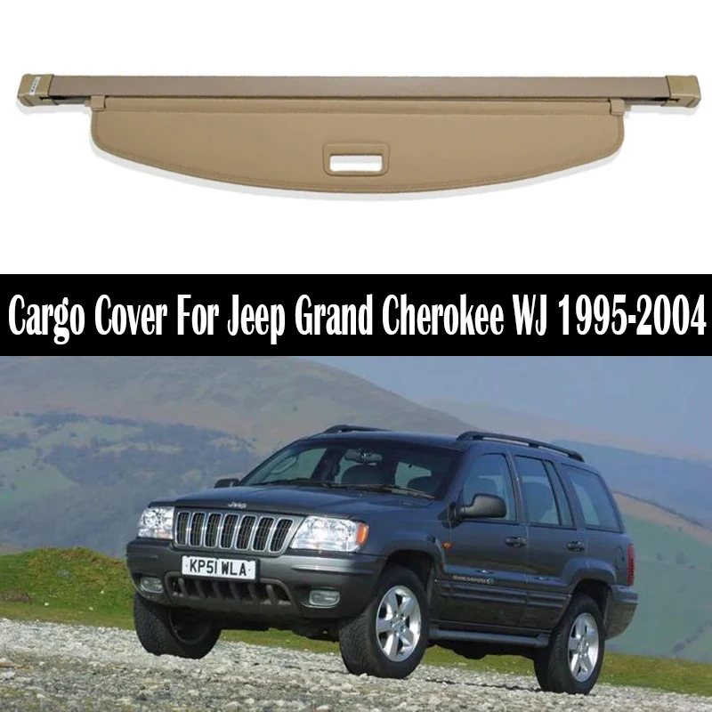 

Rear Trunk Cargo Cover For Jeep Grand Cherokee WJ 1995-2004 Shield Shade Curtain Partition Board Privacy Security Accessories