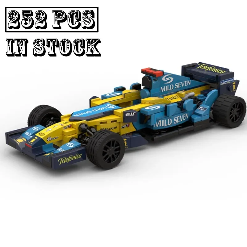 테스타로사 MOC-82098 F1 R25 몬자 포뮬러 1 경주용 자동차 모델 조립 키트, 크리에이터 블록 장난감, 어린이 소년 생일 선물, 신제품