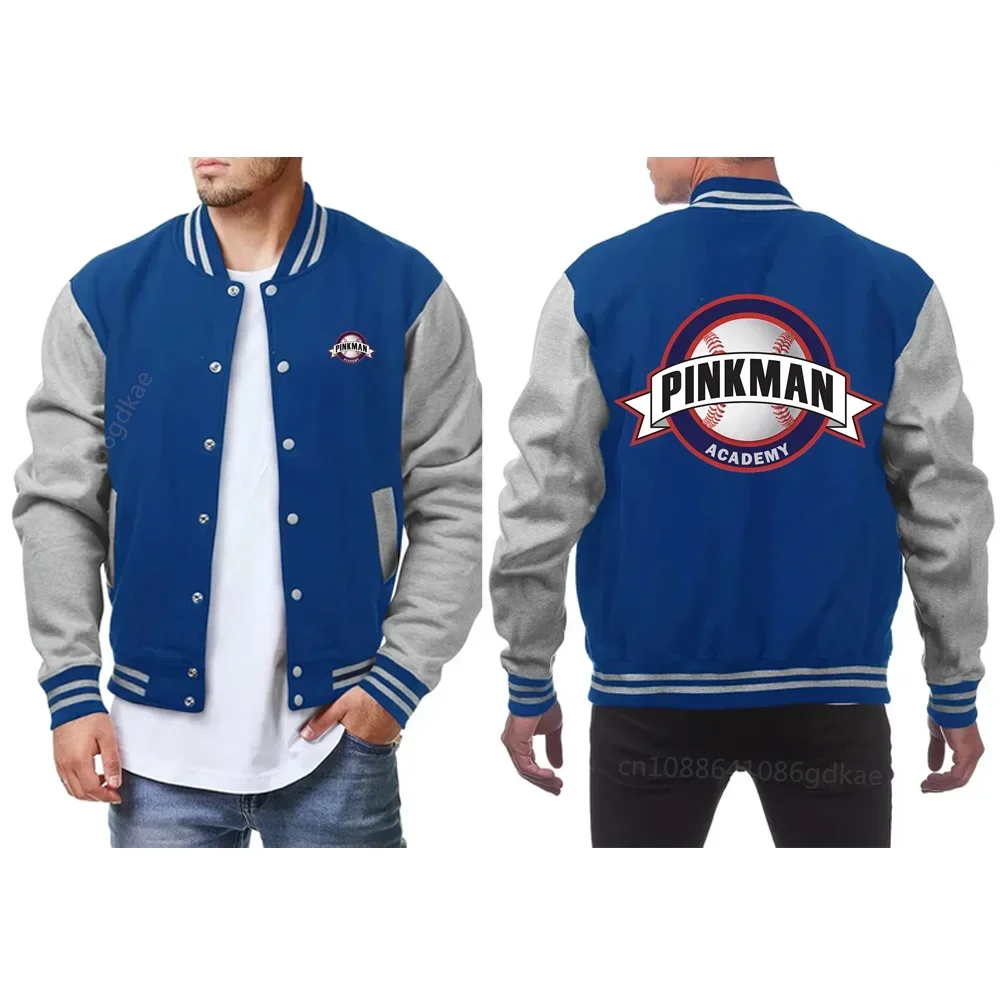 Print Men Baseball Sports Active Windproof Jacket Men Simple Style Clothing for Autumn Winter Workout Training Bomber Jacket