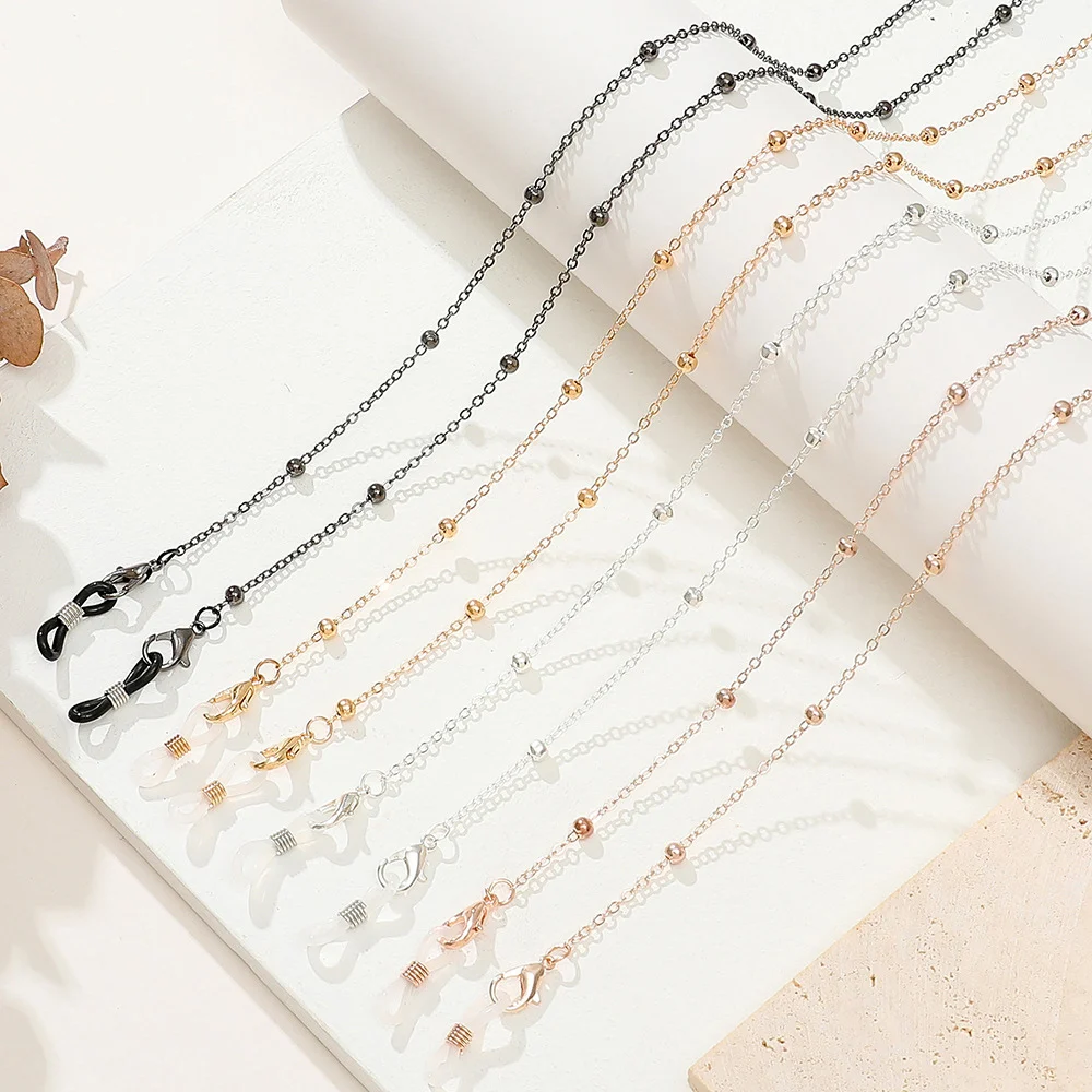 Glasses Chain Beaded Daisy Flower Beads Hangs Mask Strap Handmade Necklace Sunglasses Lanyard for Women