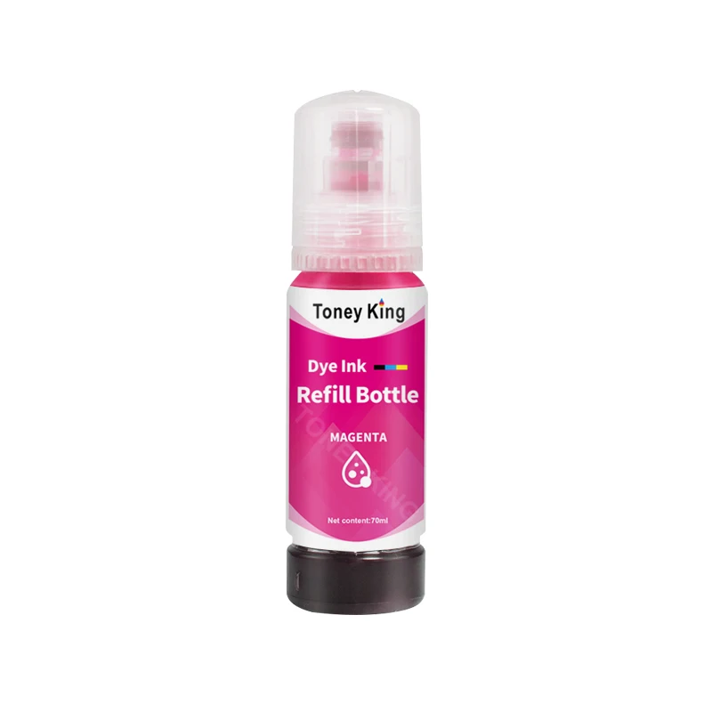 70ml Refill Dye Ink 5PCS For Epson EcoTank L3150 L3110 L3100 L3210 L3250 L1110 5190 ET-2710 102 003 Printer