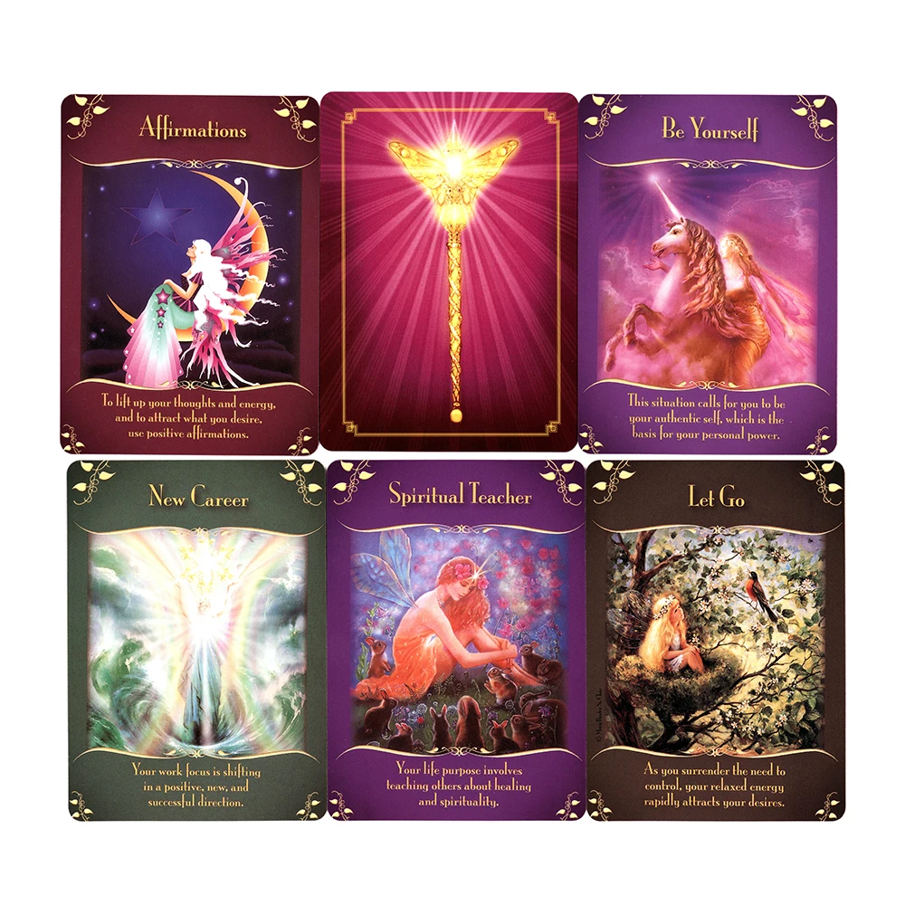 New Doreen Virtue Messages From The Fairies Oracle CardsSupport Wholesale Factory Made English Version 29 Oracle Decks 4